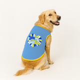 PawsIndia Ribbed Sleeves Printed Dog T-Shirt - You Are My Sunshine