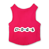 PawsIndia Sleeveless Printed Dog T-Shirt - D.O.G.S.