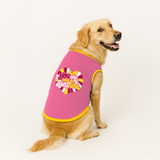 PawsIndia Ribbed Sleeves Printed Dog T-Shirt - You Are My Sunshine