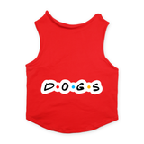 PawsIndia Sleeveless Printed Dog T-Shirt - D.O.G.S.