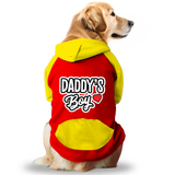 PawsIndia Dual Pattern Dog Hoodie - Daddy's Boy