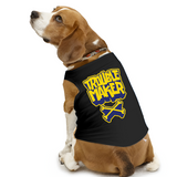 PawsIndia Sleeveless Printed Dog T-Shirt - Trouble Maker