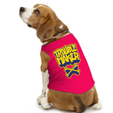 PawsIndia Sleeveless Printed Dog T-Shirt - Trouble Maker