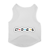 PawsIndia Sleeveless Printed Dog T-Shirt - D.O.G.S.