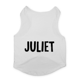 PawsIndia Sleeveless Printed Dog T-Shirt - Juliet