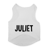 PawsIndia Sleeveless Printed Dog T-Shirt - Juliet