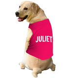 PawsIndia Sleeveless Printed Dog T-Shirt - Juliet