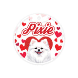 Customized Dog Id Tags - Pomeranian ?> Love Edition