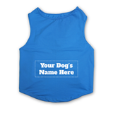 Paws Basic Customized Dog T-Shirt - Blue