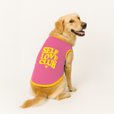 PawsIndia Ribbed Sleeves Printed Dog T-Shirt - Self Love Club