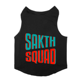 PawsIndia Sleeveless Printed Dog T-Shirt - Sakht Squad