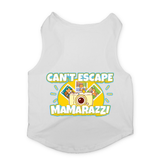 PawsIndia Sleeveless Printed Dog T-Shirt - Can't Escape Mamarazzi