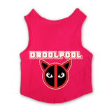 PawsIndia Sleeveless Printed Dog T-Shirt - Drool-Pool