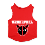 PawsIndia Sleeveless Printed Dog T-Shirt - Drool-Pool