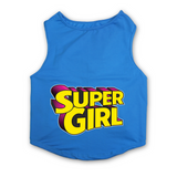PawsIndia Sleeveless Printed Cat T-Shirt - Super Girl