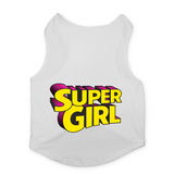 PawsIndia Sleeveless Printed Cat T-Shirt - Super Girl