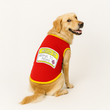 PawsIndia Ribbed Sleeves Printed Dog T-Shirt - Hello I'm Allergic to People