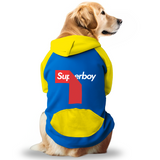 PawsIndia Dual Pattern Dog & Cat Hoodie - SuperBoy