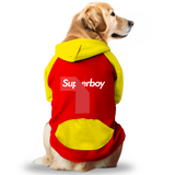 PawsIndia Dual Pattern Dog Hoodie - SuperBoy