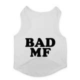 PawsIndia Sleeveless Printed Cat T-Shirt - Bad MF