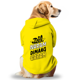 Pawsindia Dog & Cat Hoodie - Dil Naram Dimag Garam