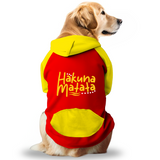PawsIndia Dual Pattern Dog & Cat Hoodie - Hakuna Matata