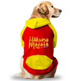 PawsIndia Dual Pattern Dog Hoodie - Hakuna Mata