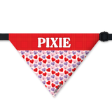 PawsIndia Customized Dog Bandana - Happy Hearts