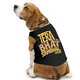 PawsIndia Sleeveless Printed Dog T-Shirt - Tera Bhai Sambhal Lega