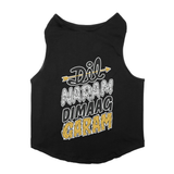 PawsIndia Sleeveless Printed Dog T-Shirt - Dil Naram Dimag Garam