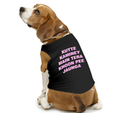 PawsIndia Sleeveless Printed Dog T-Shirt - Kutte Kaminey Main Tera Khoon Pee Jaunga