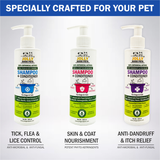 Jolly Good Pets Tick, Flea & Lice Control Botanical Shampoo+Conditioner-200 ml