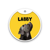 Customized Dog Id Tags - Labrador Retriever (Black)