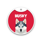 Customized Dog Id Tag - Siberian Husky