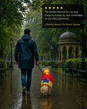 Pawsindia Dog Hooded 360° Raincoat - Red & Yellow