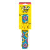PawsIndia Glazed Donuts Printed Collar & Leash Set for Dogs & Cats