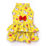 PawsIndia Unicorn Summer Dress For Pets - Yellow