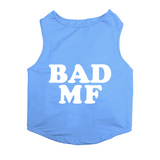 PawsIndia Sleeveless Printed Cat T-Shirt - Bad MF