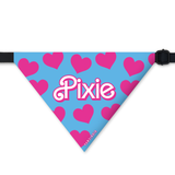 PawsIndia Customized Pet Bandana - Hearts Print