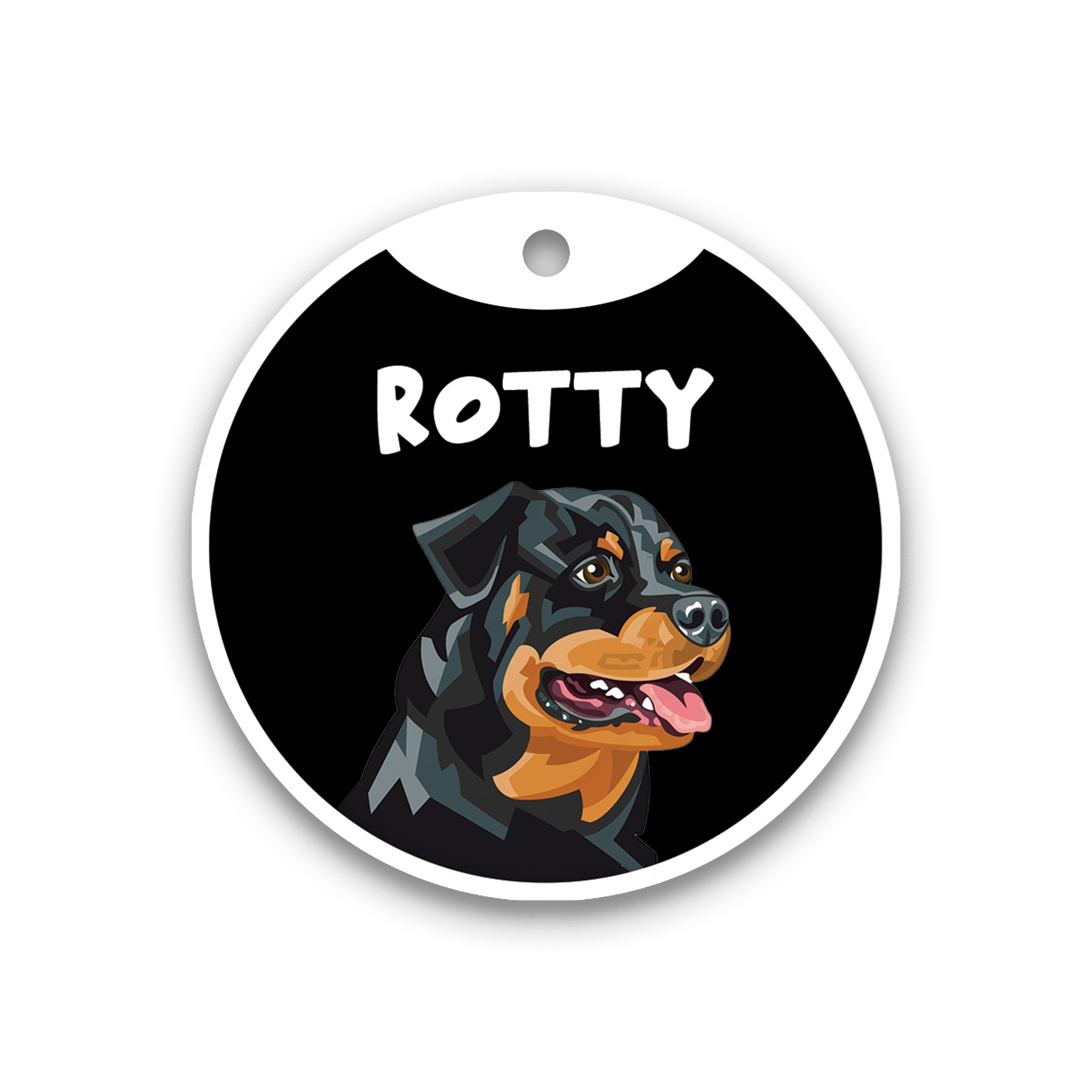 Customized Dog Id Tag - Rottweiler