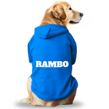 Paws Basic Customized Dog Hoodie - Blue