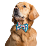 Pawsindia Flamingo Pattern Bow Tie