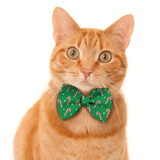 Pawsindia Christmas Candy Cane Pattern Bow Tie