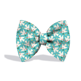 Pawsindia Cloudy Swans Pattern Bow Tie