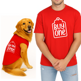 PawsIndia Signature Twinning Set – Parent & Pup - Buy 1 Get 1 Free - Red