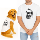 PawsIndia Signature Twinning Set – Parent & Pup - Buy 1 Get 1 Free- White