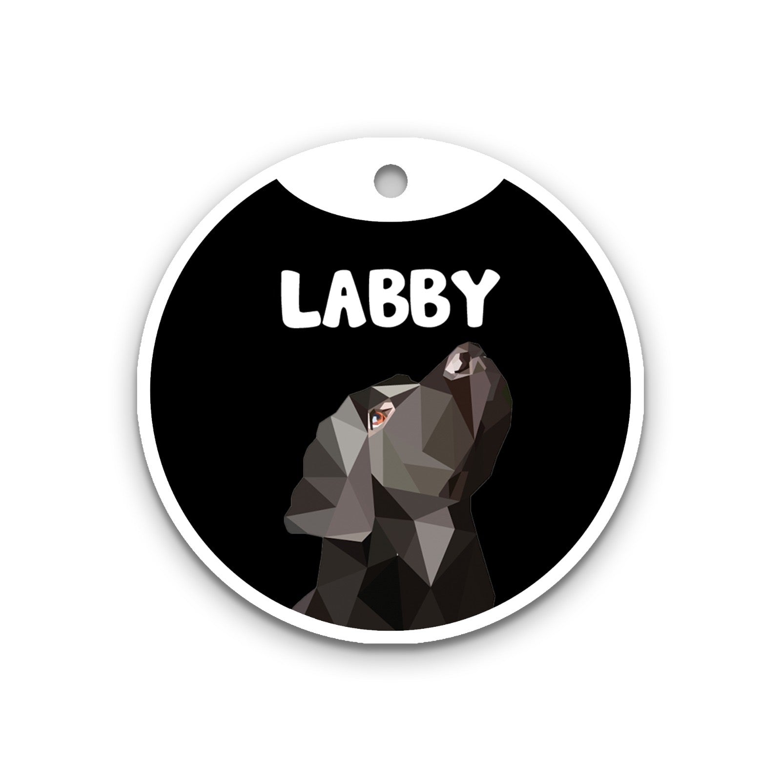 Customized Dog Id Tags - Labrador Retriever (Black)