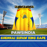 Pawsindia IPL Edition - Chennai Supaw Kings Dog Cape