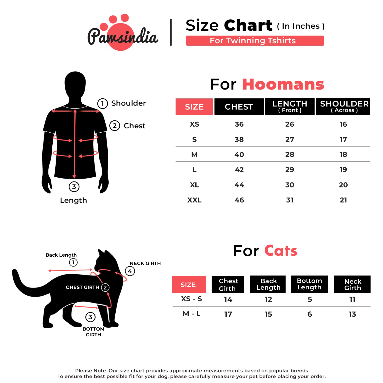 PawsIndia Signature Twinning Set – Parent & Cat - Mommy & Mommy's Boy - Black