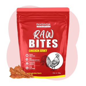 Raw Bites Organic Dehydrated - Chicken Jerky Premium Dog Treats